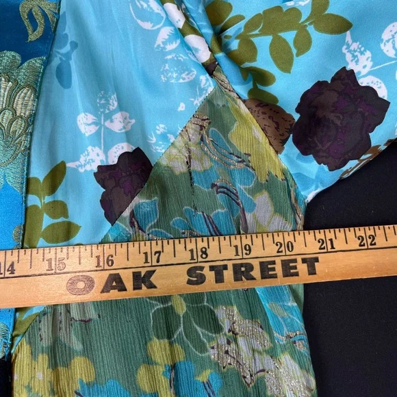 Y2K Spencer Alexis Floral Fairy Lacy Kimono Womens Blouse Size Large - Picture 11 of 13